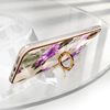 Carcasa Iphone Xs Max Anillo Sujeción Diseño Flores - Morado