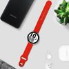 Correa Samsung Galaxy Watch 4 Silicona Trenzada Rojo