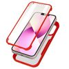 Carcasa Para Iphone 13 Plexiglás Y Polímero Contorno Rojo