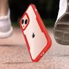 Carcasa Para Iphone 13 Plexiglás Y Polímero Contorno Rojo