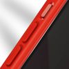 Carcasa Para Iphone 13 Plexiglás Y Polímero Contorno Rojo