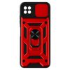 Funda Samsung Galaxy A22 5g Tapa Cámara Anillo Soporte Vídeo Rojo