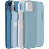 Funda Iphone 13 Purpurina Extraíble Silicona Semirrígida Azul