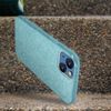 Funda Iphone 13 Purpurina Extraíble Silicona Semirrígida Azul