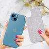 Funda Iphone 13 Purpurina Extraíble Silicona Semirrígida Azul