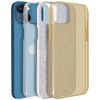 Funda Iphone 13 Purpurina Extraíble Silicona Semirrígida Champán