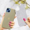 Funda Iphone 13 Purpurina Extraíble Silicona Semirrígida Champán