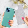 Funda Iphone 13 Purpurina Extraíble Silicona Semirrígida Verde