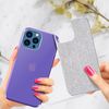 Funda Iphone 13 Pro Max Purpurina Extraíble Silicona Semirrígida Morado