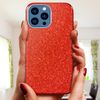 Funda Iphone 13 Pro Max Purpurina Extraíble Silicona Semirrígida Rojo