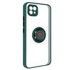 Funda Realme C21 Dos Materiales Anillo Metálico Soporte Verde