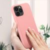 Funda Iphone 13 Pro Silicona Semirrígida Acabado Tacto Suave Rosa