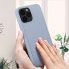 Funda Iphone 13 Pro Max Silicona Semirrígida Acabado Tacto Suave Lila