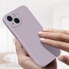 Funda Iphone 13 Silicona Semirrígida Acabado Tacto Suave Morado