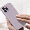 Funda Iphone 13 Pro Silicona Semirrígida Acabado Tacto Suave Morado