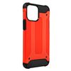 Funda Iphone 13 Pro Max Híbrido Diseño Relieve Anticaídas Defender Ii Rojo