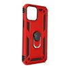 Funda Iphone 13 Pro Max Antigolpes 2 Materiales Anillo Soporte Vídeo Rojo