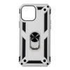 Funda Iphone 13 Pro Max Antigolpes 2 Materiales Anillo Soporte Vídeo Plateado