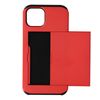 Funda Iphone 13 Pro Max Compartimento Tarjetas Corredero Antigolpes Rojo