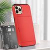 Funda Iphone 13 Pro Max Compartimento Tarjetas Corredero Antigolpes Rojo