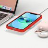 Funda Iphone 13 Compatible Magsafe Acabado Tacto Suave Rojo