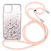 Funda Iphone 13 Purpurina Correa Extraíble - Degradado Rosa