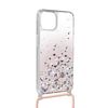 Funda Iphone 13 Purpurina Correa Extraíble - Degradado Rosa