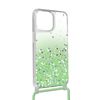 Funda Iphone 13 Pro Max Purpurina Correa Extraíble - Degradado Verde