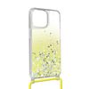 Funda Iphone 13 Pro Max Purpurina Correa Extraíble - Degradado Amarillo