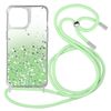 Funda Iphone 11 Pro Max Purpurina Correa Extraíble - Degradado Verde