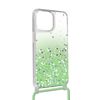 Funda Iphone 11 Pro Max Purpurina Correa Extraíble - Degradado Verde