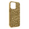 Funda Iphone 13 Pro Max Purpurina Rígida Acabado Relieve Antideslizante Dorado