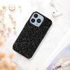 Funda Iphone 13 Pro Max Purpurina Rígida Acabado Relieve Antideslizante Negro