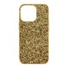 Funda Iphone 13 Pro Purpurina Rígida Acabado Relieve Antideslizante Dorado