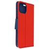 Funda Iphone 13 Cuero Safián Tarjetero Soporte Vídeo Rojo Azul