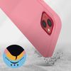 Funda Carcasa Iphone 13 Silicona Flexible Acabado Tacto Suave Rosa