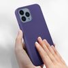 Funda Carcasa Iphone 13 Pro Max Silicona Flexible Acabado Tacto Suave Morado