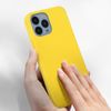 Funda Carcasa Iphone 13 Pro Max Silicona Flexible Acabado Tacto Suave Amarillo