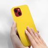 Funda Carcasa Iphone 13 Silicona Flexible Acabado Tacto Suave Amarillo