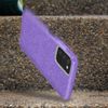 Funda Samsung Galaxy A03s Purpurina Extraíble Silicona Semirrígida Morado