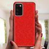 Funda Samsung Galaxy A03s Purpurina Extraíble Silicona Semirrígida Rojo