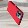 Funda Iphone 13 Pro Max Ventana Doble Soporte Vídeo Rojo