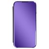 Funda Iphone 13 Pro Cierre Translúcido Espejo Soporte Morado