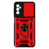 Funda Samsung Galaxy M52 5g Tapa Cámara Anillo Soporte Vídeo Rojo