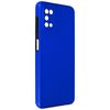 Funda Galaxy A03s Parte Trasera Rígida Azul Delantera Flexible Transparente