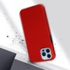 Funda Iphone 13 Pro Parte Trasera Rígida Rojo Delantera Flexible Transparente