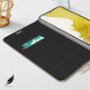 Funda Samsung Galaxy S22 Tarjetero Soporte Vídeo Forcell Luna Book Gold Negro