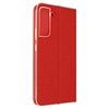 Funda Samsung Galaxy S22 Plus Tarjetero Soporte Forcell Luna Book Gold Rojo