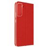 Funda Samsung Galaxy S22 Tarjetero Soporte Vídeo Forcell Luna Book Gold Rojo