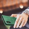 Funda Xiaomi Redmi 9a Efecto Ante Tarjetero Soporte Vídeo, Forcell Verde